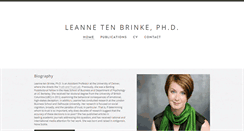 Desktop Screenshot of leannetenbrinke.com